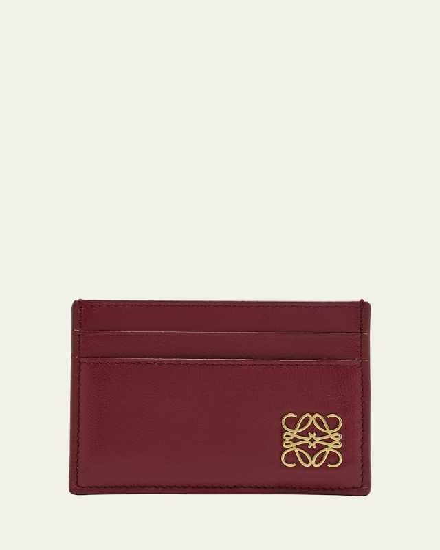 Anagrame Puffer Card Holder in Leather